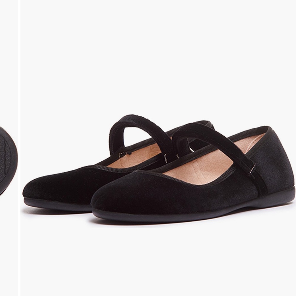 Childrenchic Black Kids Mary Jane Shoes
